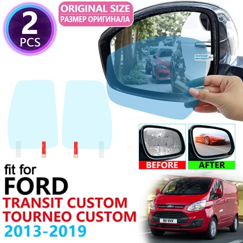 

for Ford Transit Custom Tourneo Custom 2013~2019 Full Cover Rearview Mirror Anti-Fog Rainproof Anti Fog Film Car Accessories