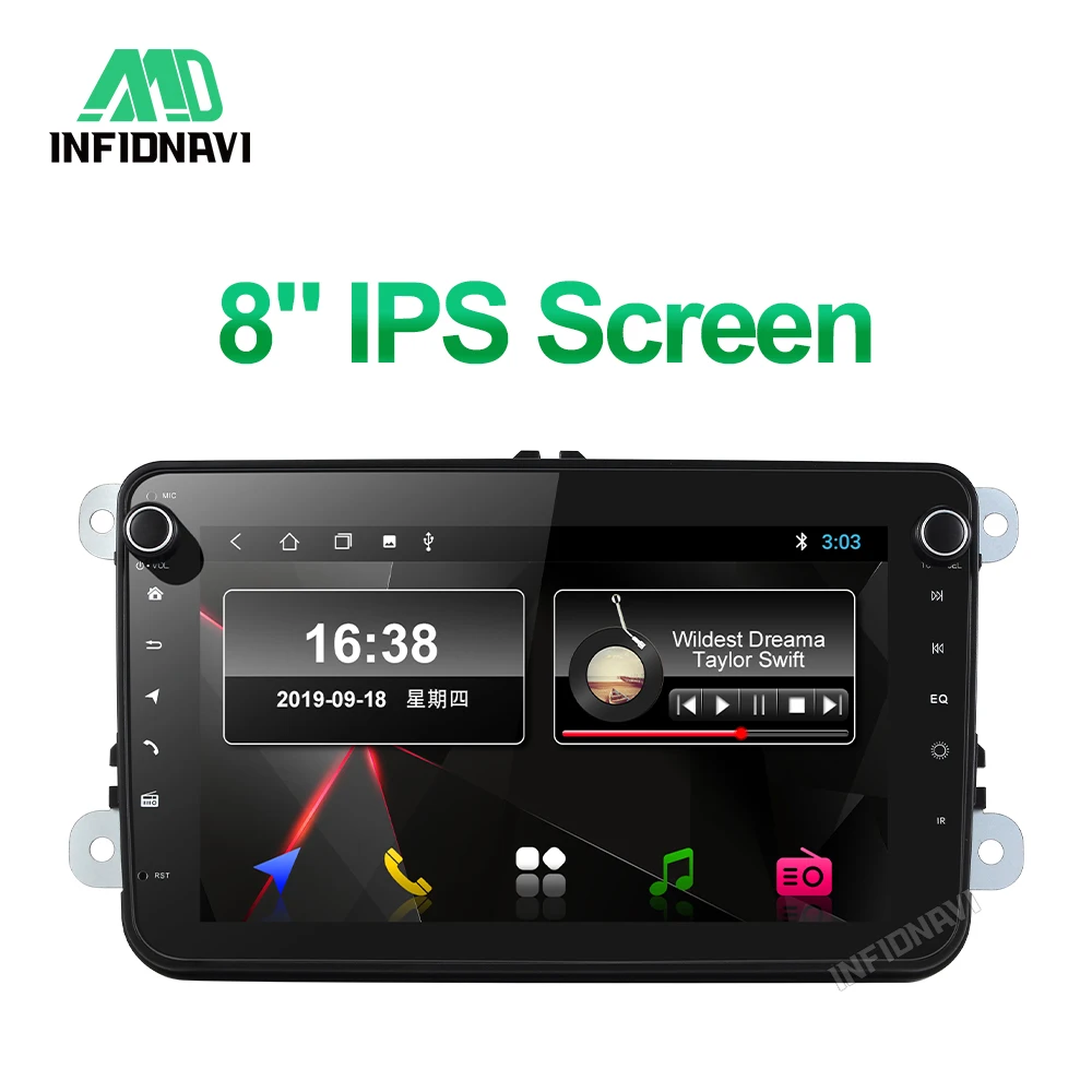 8 'ips экран android 9,0 автомобильный dvd для vw golf tiguan polo Skoda Fabia octavia Superb Yeti Seat Leon Toledo Rapid Roomster AMAROK