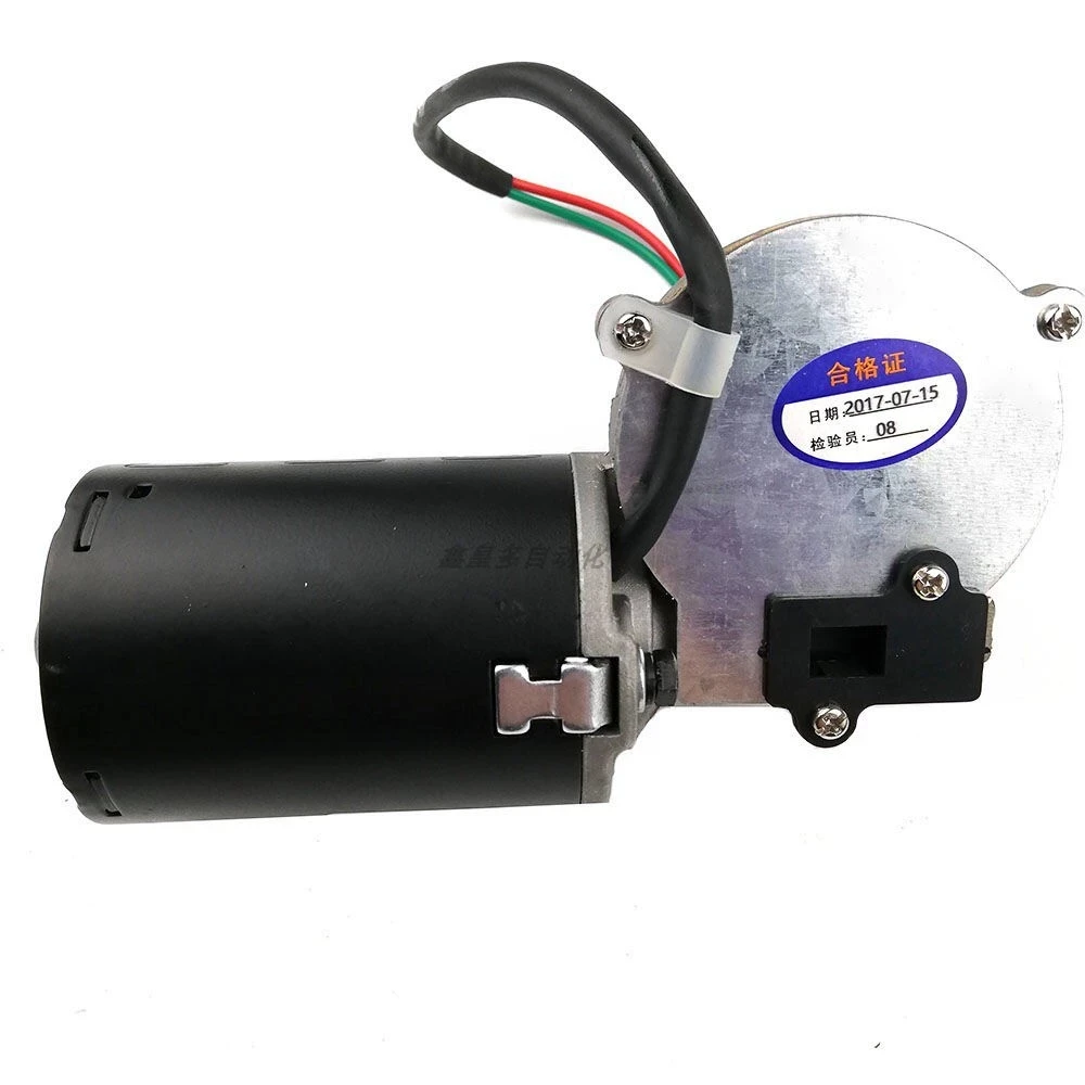 DC 24V High Torque Worm Gear Reducer Motor 30rpm 50rpm 100rpm Gear Motor Wiper Barbecue Grill MotorTurn Right Or Left GW6280