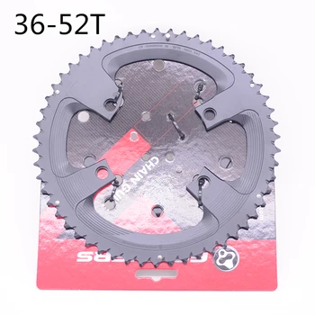 

FOURIERS Alloy biplate Chain Wheel Road Bicycle Chainwheel 110BCD 36-52T/39-53T/42-54T/42-55T for Road Bike FC-R8000