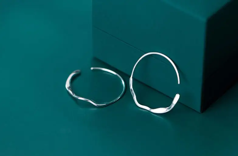 925 пробы серебряные 2,4 см X 2,6 см большие серьги-кольца подарок для женщин леди дропшиппинг