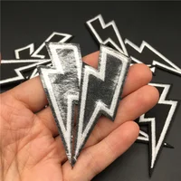10 Pcs/Lot DIY Lightning Embroidered Patches | Iron-On Badges for Clothing, Fabric, Sewing Stickers, Appliques - Image 4