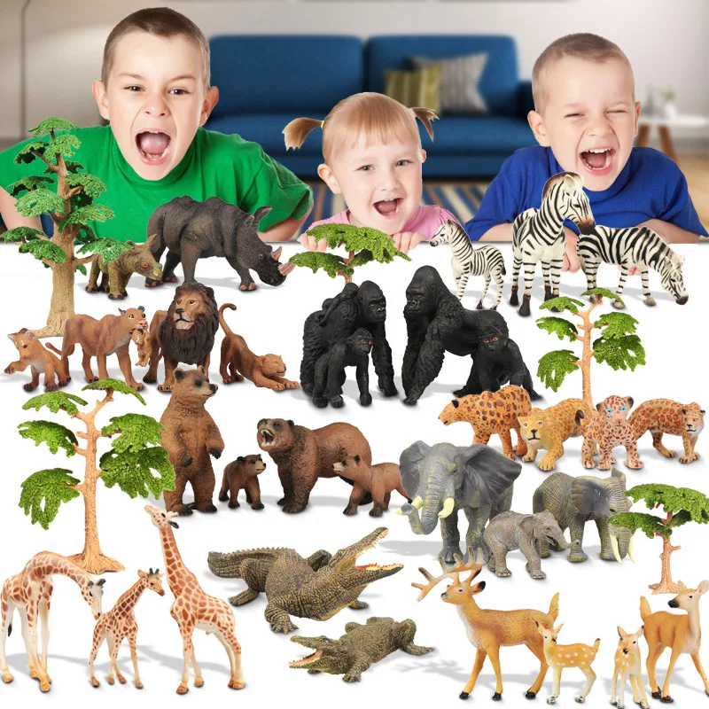 

Model Solid Animal Model Wild Animal Plastic Desktop Ornaments Educational Early Childhood CHILDREN'S Toy-