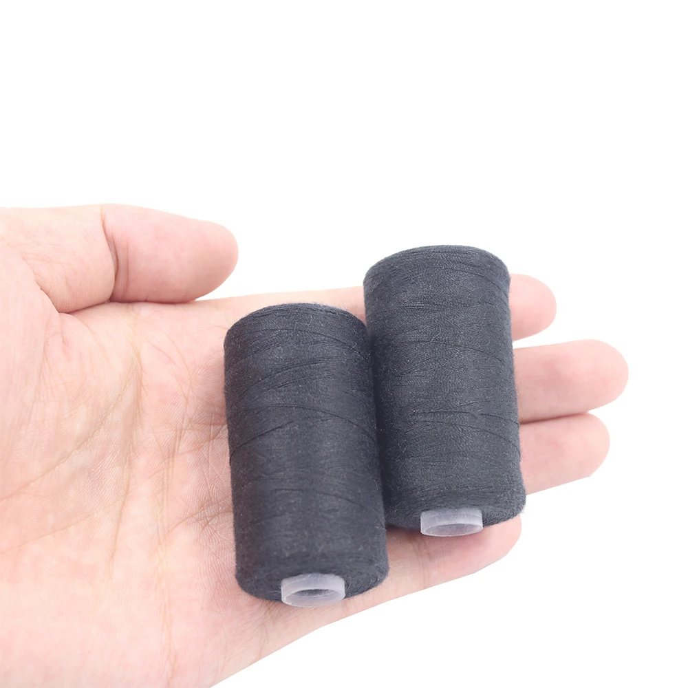 D&D 500M Strong and Durable Sewing Threads for Sewing Polyester Thread Clothes Sewing Supplies Accessories White  Black