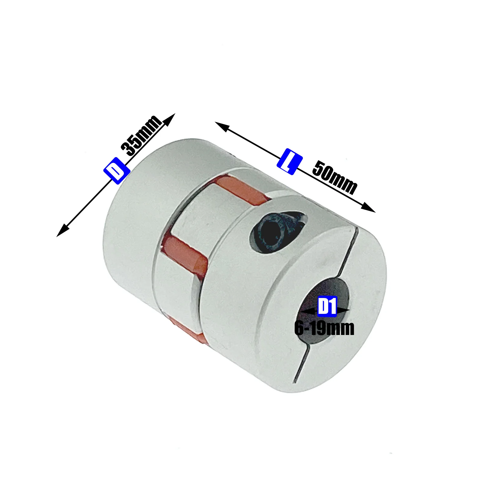 Серия LM 1 шт. D35L50 гибкий сливовый зажим Соединительная муфта Размер вала CNC