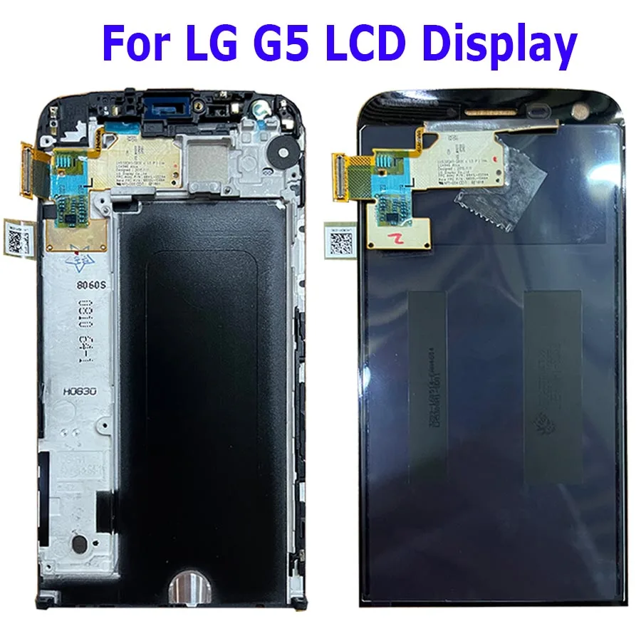 5.3 "Nuovo Per Lg G5 Display Lcd Touch Screen Digitizer Assembly Per Lg G5 H850 H840 Rs988 H830 H86 Sostituzione Della Cornice Dello Schermo