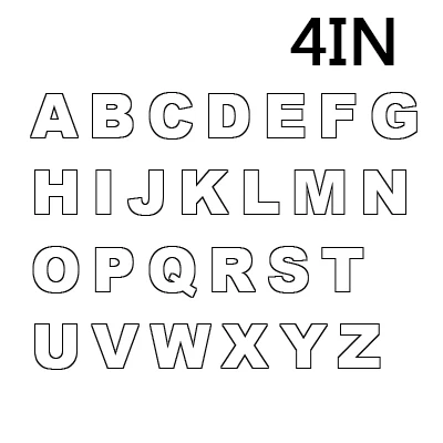 4inch ПЭТ алфавит для торта формы 1 Набор для украшения печенья выпечка кондитерские формы пищевая форма для DIY торта на день рождения десерт инструменты - Цвет: 4inch