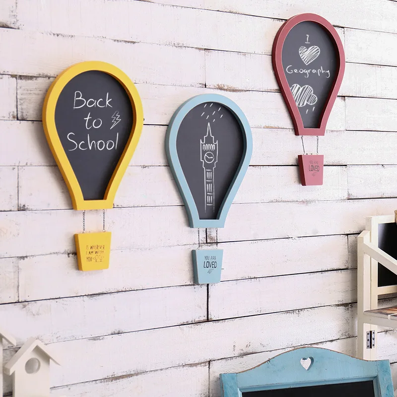 Wooden Wall Hanging Message Board Retro Small Blackboard Shop Advertising Board