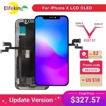 5 шт. протестированный OLED для iPhone X ЖК-дисплей OEM сенсорный экран с дигитайзером запасные части для сборки черный Высокое качество