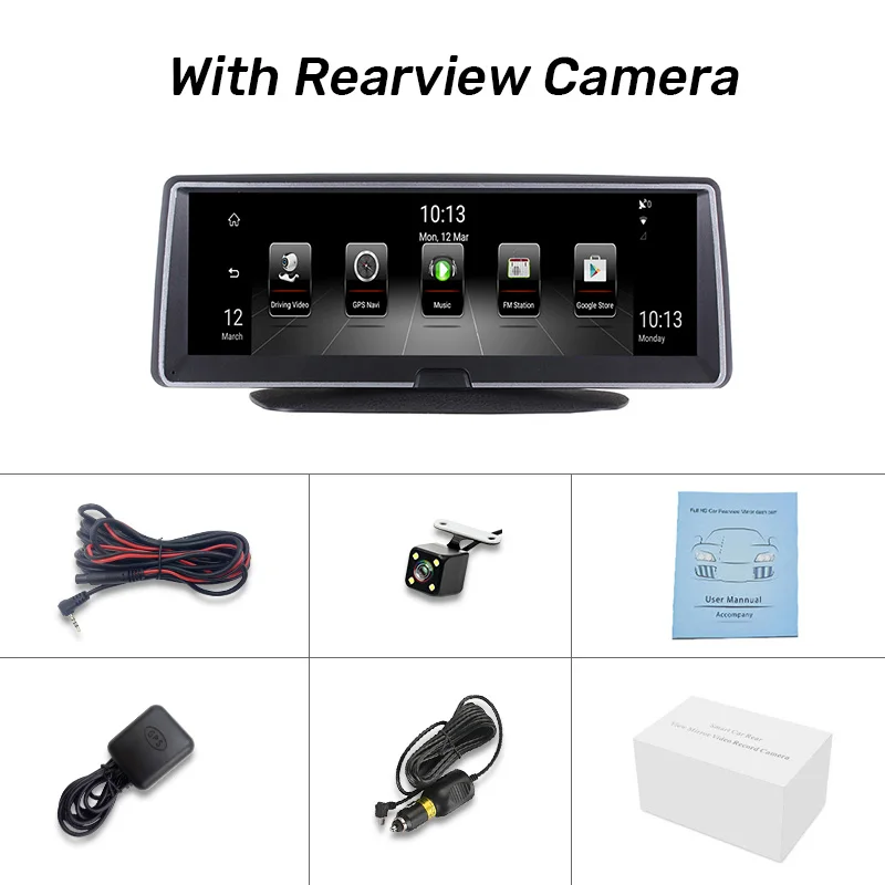 " ips 4G Автомобильный видеорегистратор камера Android GPS навигатор dvr ADAS Автомобильный видеорегистратор 1080P HD камера ночного видения камера заднего вида