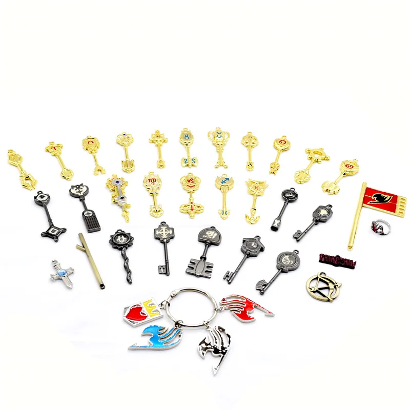 

Fairy Tail Model Set Monster Tail Star Key Ring Constellation Metal Key Pendant Set Of 25 Children's Gift Essential Children