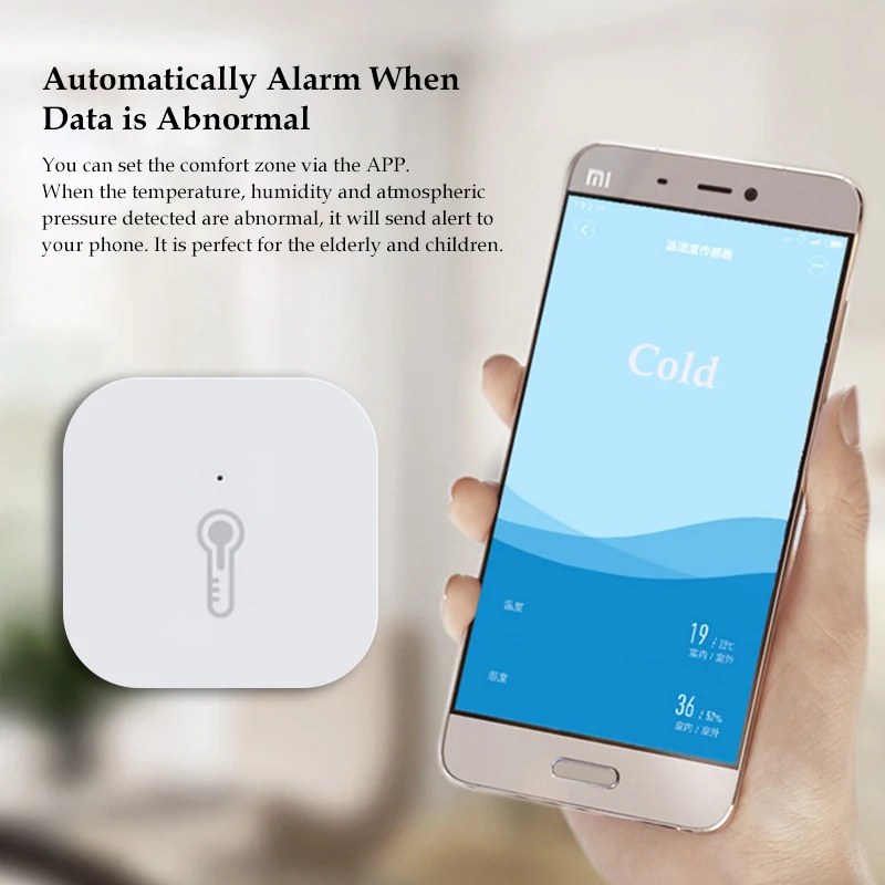 Xiao mi Aqara датчик температуры Hu mi dity устройство для умного дома давление воздуха работает с Android IOS mi управление приложением Home
