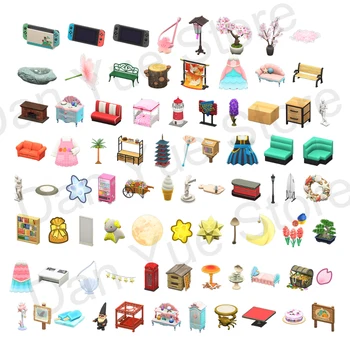 

Animal Crossing New Horizons Items Art Bushes Clothing DIY Recipes Flowers Photos Fossils Fruits Furniture Songs Tools 1pcs