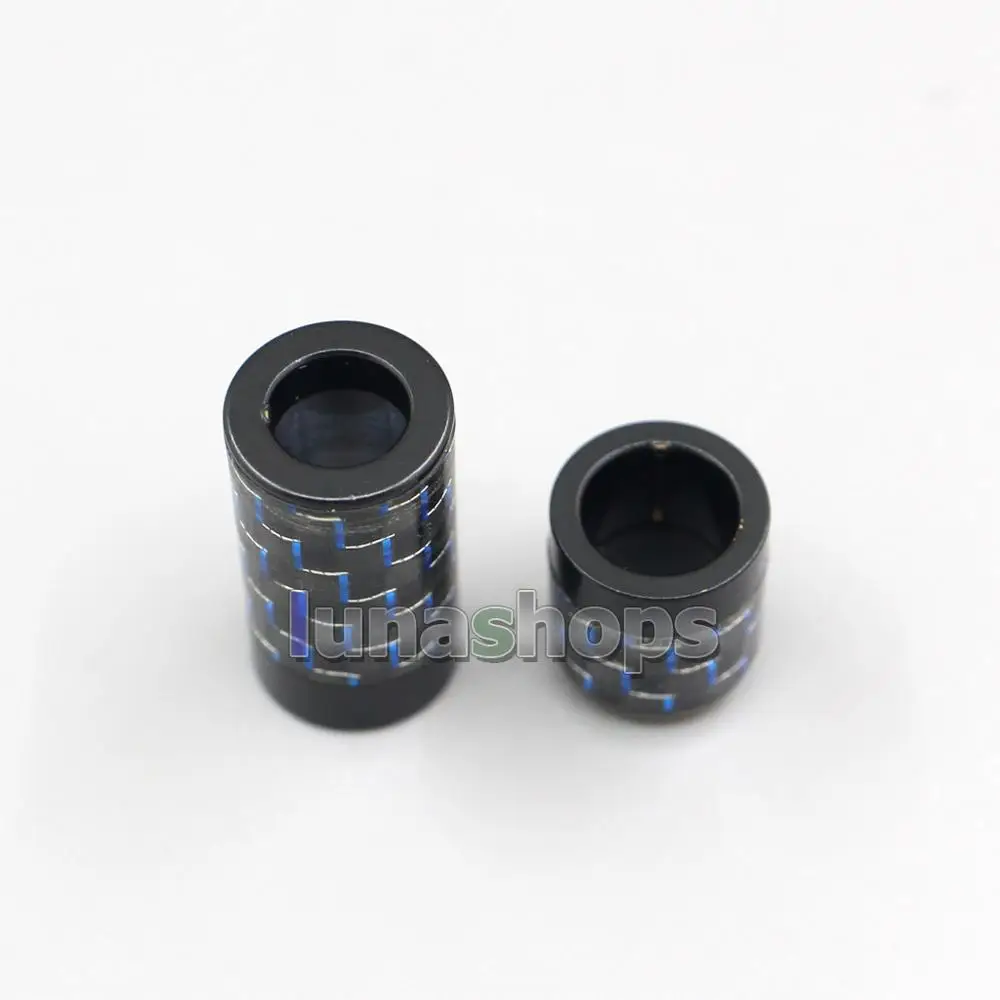 6mm Main Wire Hole Full Metal Carbon Barrel Splitter Slider Kit For DIY Custom Headphone Earphone Cable LN007070
