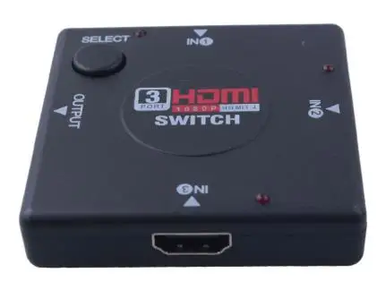 Черный Full HD 1080P HDMI переключатель три в одном из Порты и разъёмы мини-переключатель HDMI преключатель разделитель Vedio усилитель - Цвет: Черный