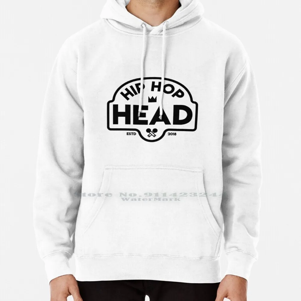 Hip Hop Head Felpa Con Cappuccio Maglione 6Xl Cotone Hip Hop Head Emblem Logo School Golden Age Biggie Nas Jay Z Cent Dr Dre Mobb Deep Big L