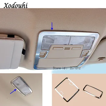 

For Toyota Corolla Altis 2014 2015 2016 Car Cover Stick Stainless Steel Matte Head Read Front+Back Rear Reading Light Lamp Trim