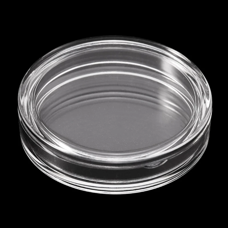 2021 New 38.6mm Clear Round Acrylic Coin Capsule Storage Box Holder Case For Silver 2 oz | Дом и сад