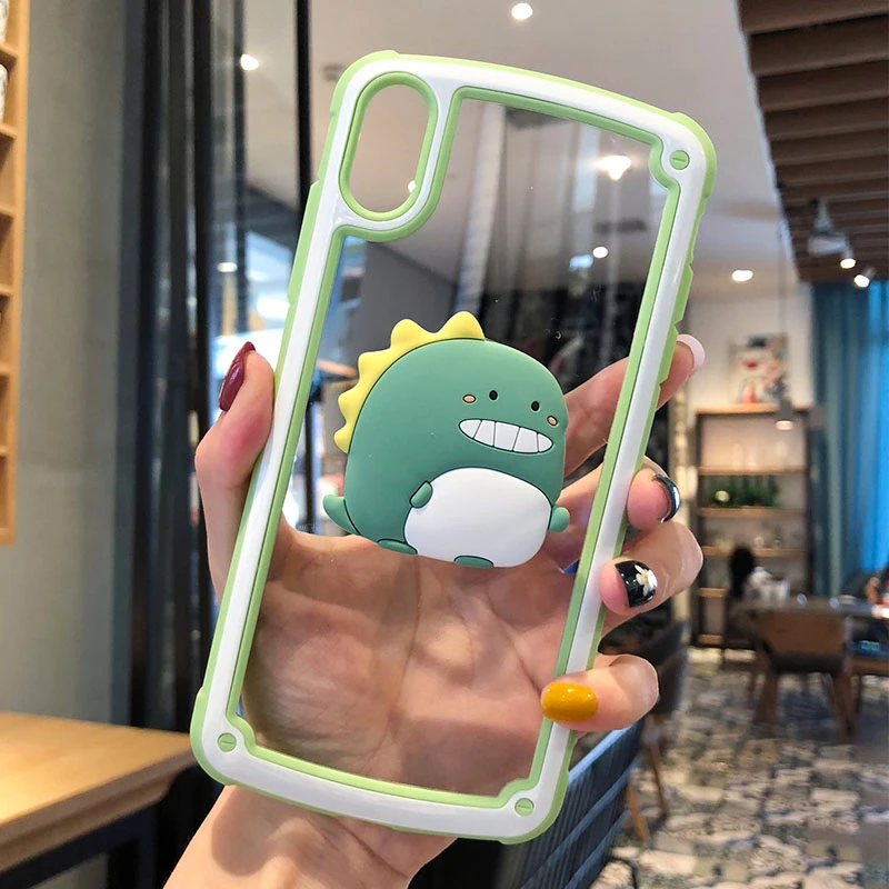 Для iphone XS Max X XR Sailor moon sakura melody полное покрытие Броня чехол для iphone 11 pro 8 plus 7 6S противоударный чехол+ подставка - Цвет: Светло-зеленый