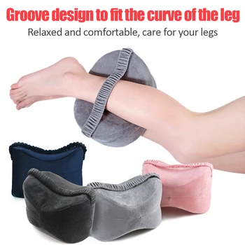 

Memory Foam Knee Pillow Comfortable Leg Pillow Travel Body Pillows Sciatic Nerve Pain Relief Pregnant Pillow With Washable Cover