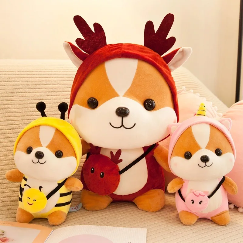

Creative Squirrel Plush Toy Cartoon Dinosaur Elk Unicorn Doll Gift for Children