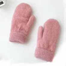 

Add Velvet Keep Warm Soft Mitten For Men And Women Cute Wistiti Cold Proof Glove For Boy Girl C140