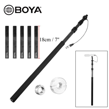 

BOYA BY-PB25 Carbon Fiber Microphone Boompoles with Internal XLR Cable 1m (3.3') to 2.5m (8.2') Micro Boom Pole