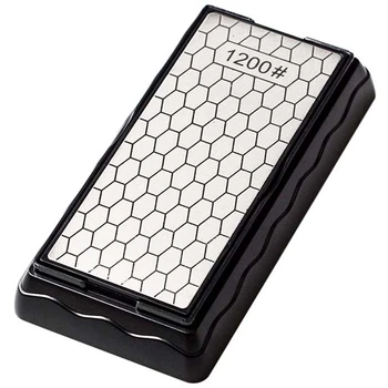 

Double-Side Sharpener Diamond Whetstone Knife Sharpening Stone Kitchen Grit Chef Knife Grinding Tool 400/1200 Grit