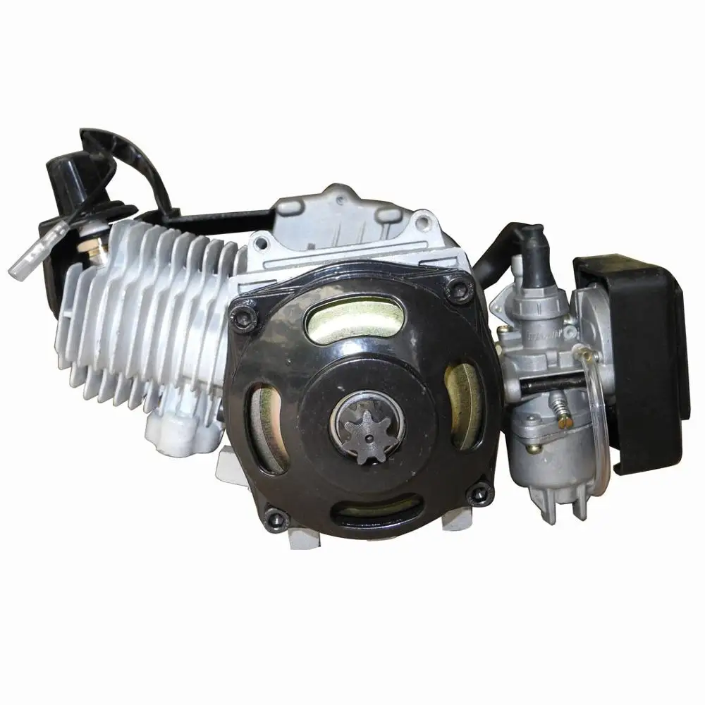 1E44-6 49cc 2 Stroke engine with gearbox for mini dirt bike Pocket bike atv Easy pull starter