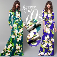 118 см Печатный шелк стрейч метр атласной ткани 19 мм Мягкая атласная шелковая ткань для платья спандекс ткань Атлас оптом шелковая ткань