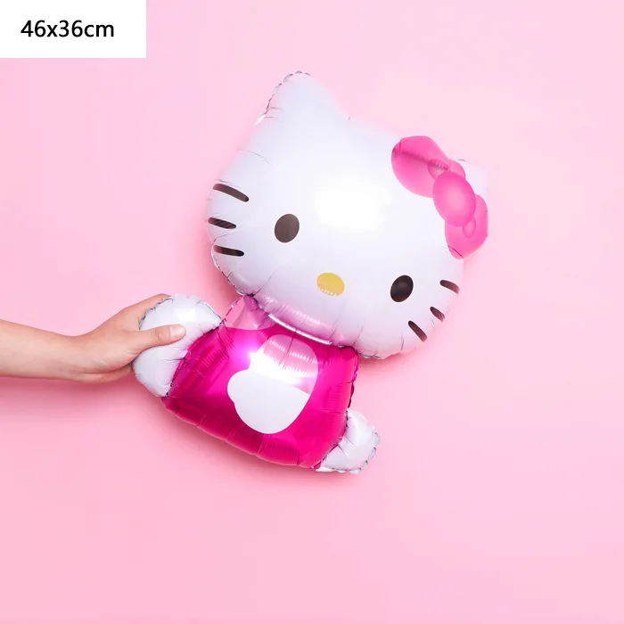 Мультфильм hello kitty алюминиевые воздушные шары для украшения вечеринок детский день рождения свадебное украшение игрушки алюминиевый шар - Цвет: Pink hugs KT