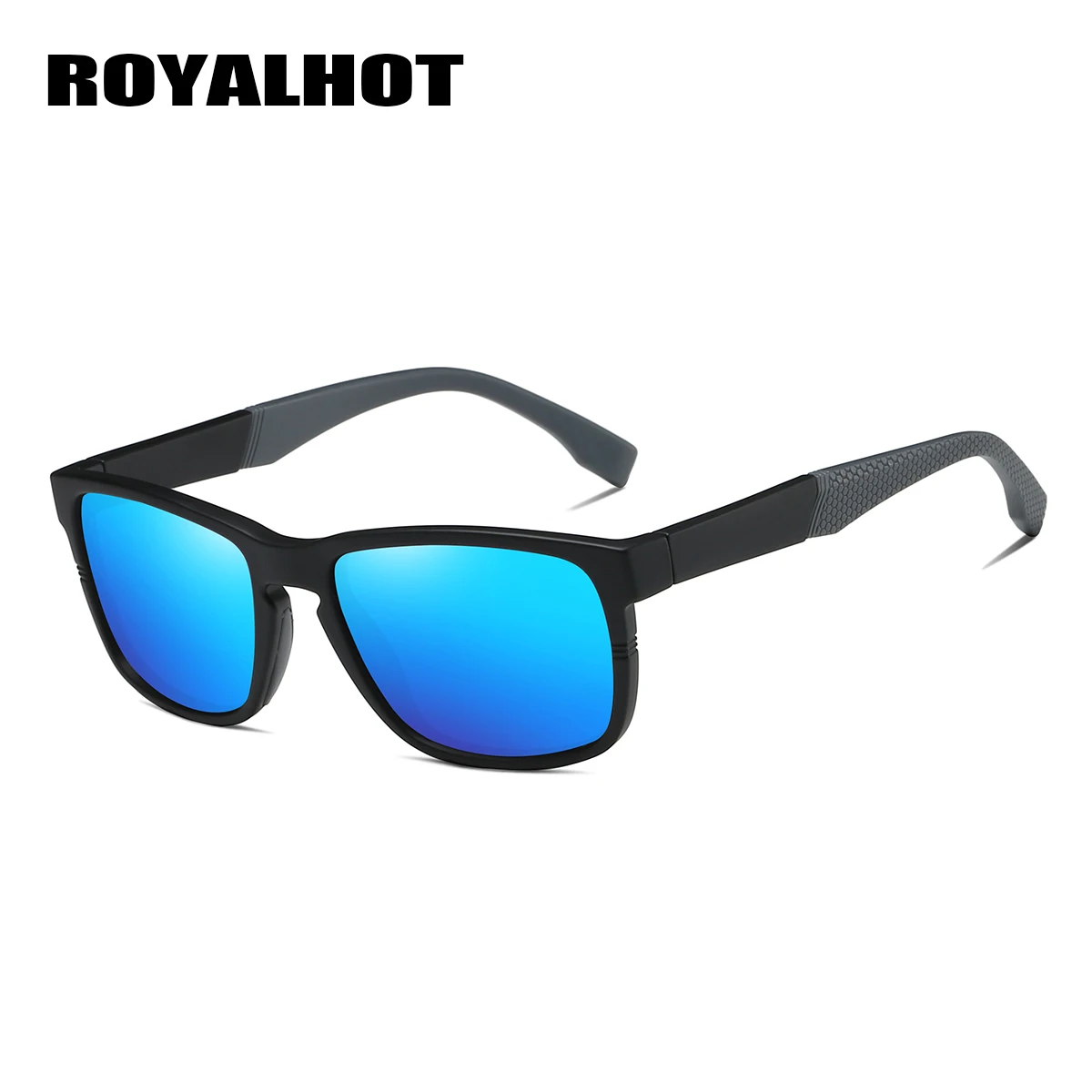 RoyalHot, поляризационные солнцезащитные очки для мужчин и женщин, эластичные, удобные, TR90, оправа, для вождения, солнцезащитные очки, оттенки, Oculos masculino, мужские, 90080 - Цвет линз: Ice blue