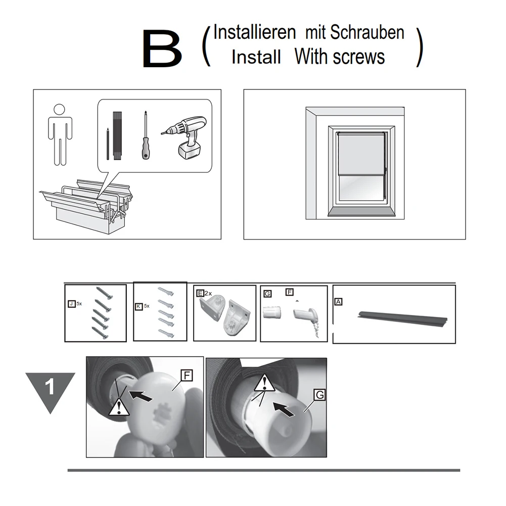 25 мм затвор Прочный кронштейн штора тени бисера цепи легко установить дома