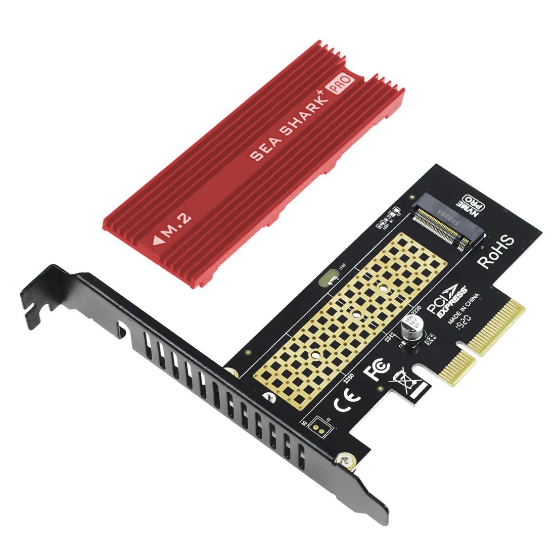 JEYI SK4 Plus M.2 NVMe SSD для PCIE 3,0X4 адаптер карта M ключ для 2230 2242 2260 2280 SSD PCI-e X8 X16 радиатор охлаждения sehark