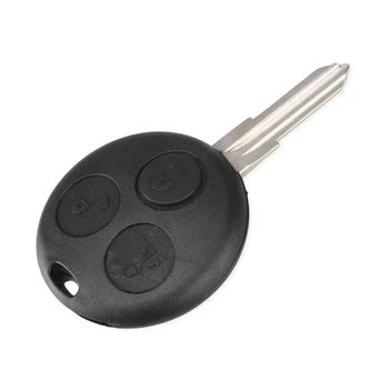 KEYYOU sostituzione nessuna lama con guscio remoto lama per Mercedes Benz MB Smart Fortwo 450 Forfour Roadste Car Key Cover Fob Case - KEYYOU sostituzione nessuna lama con guscio remoto lama per Mercedes Benz MB Smart Fortwo 450
