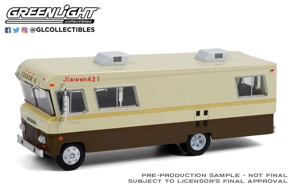 GreenLight 1:64 1972 Condor II RV бутиковый игрушечный автомобиль из сплава для детей Детские