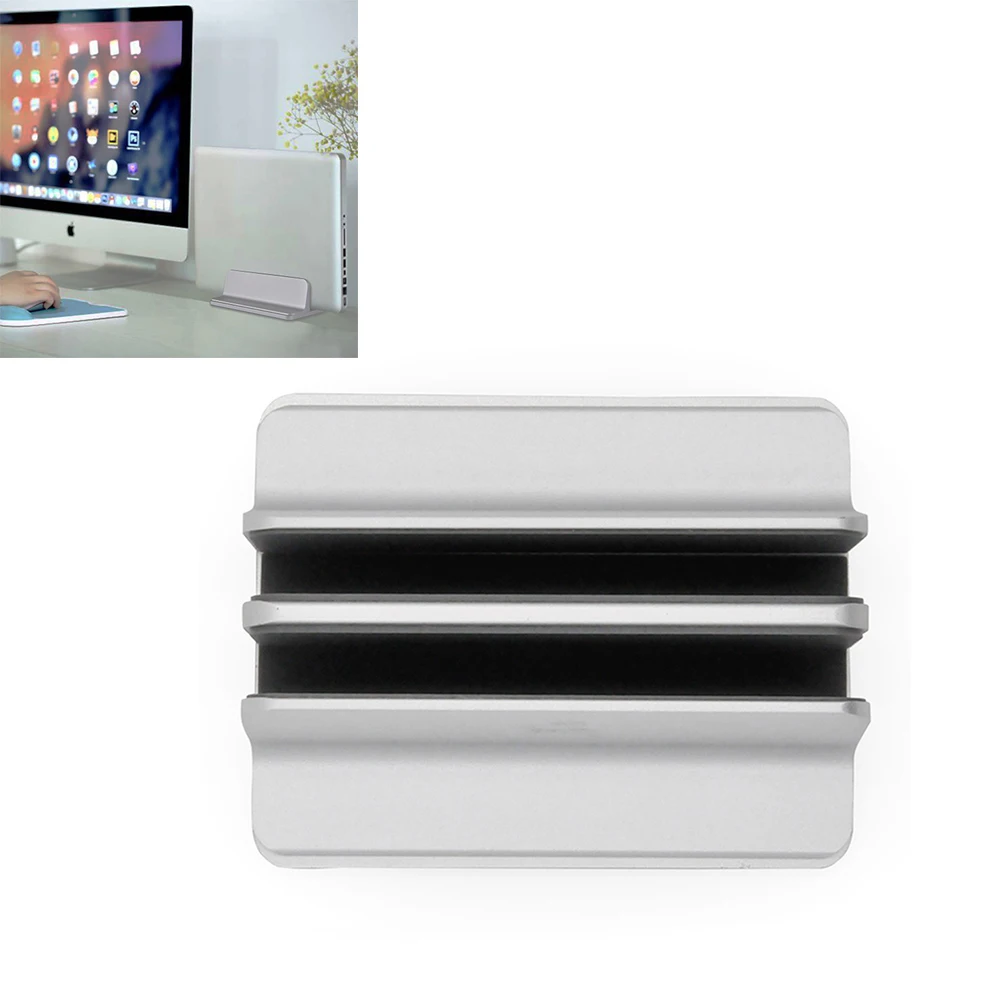  Vertical laptop stand 2 in 1 design desktop space saving bracket thickness adjustable computer stan