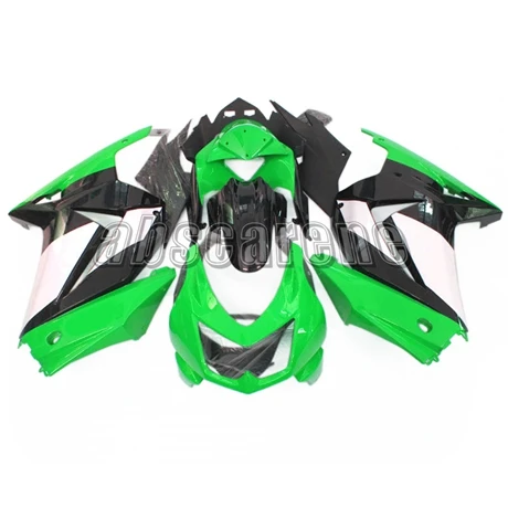 Полный комплект обтекателя Для Kawasaki EX250R ниндзя 250 2008 2009 2010 2011 2012 ABS Пластик мотоциклетный кузов цвета: зеленый, черный белые чехлы