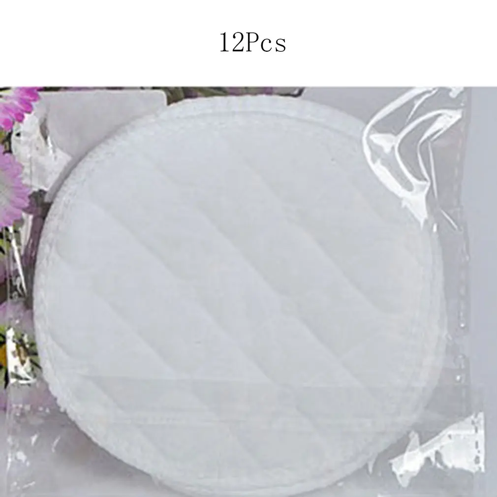 12 Uds reutilizables almohadillas de lactancia para pecho llano orgánico suave lavable 3 capas de algodón absorbente alimentación del bebé la lactancia materna accesorio