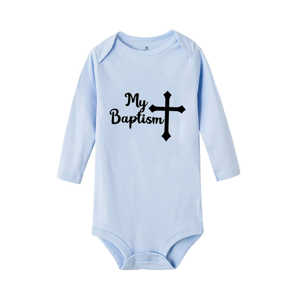 carters baby bodysuits	 My Baptism Newborn Rompers Personalized Baby Boy Girls Crawling Bodysuits Toddler Infant Long Sleeve Clothing Christening Gifts Baby Bodysuits classic Baby Rompers