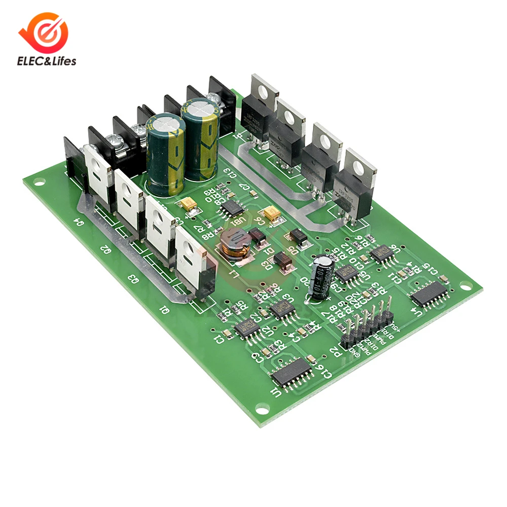 Двухмоторный драйвер Модуль платы h-мост PWM DC Мотор привод MOSFET IRF3205 3-36 в 10A пик 30A