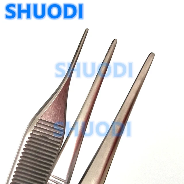 Dental Surgical Tissue Tweezer Dental Forceps Extraction Hemostat Medical Tweezers  Round Tip Straight 12cm Dental Surgery Tool - Dental Basic Instrument -  AliExpress