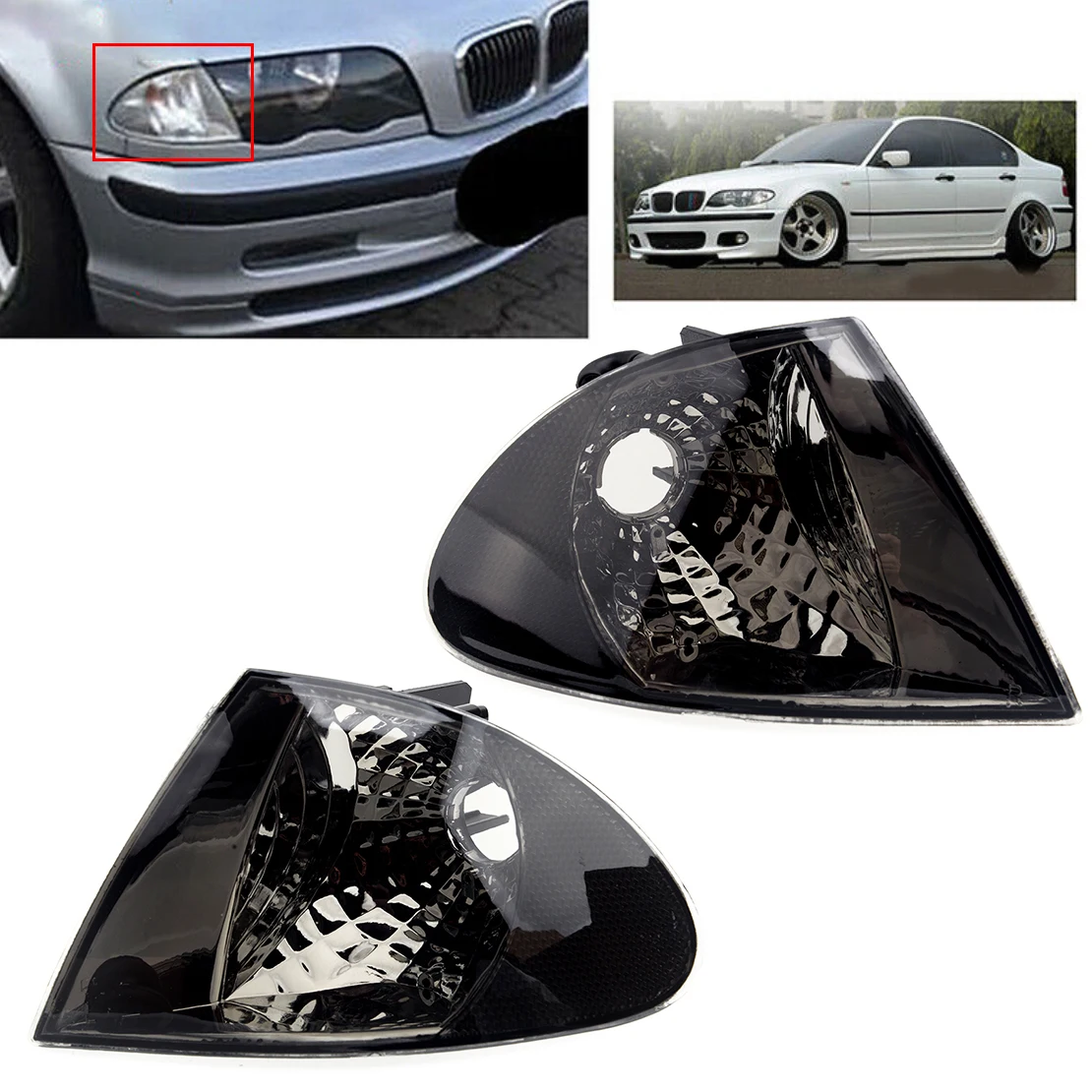 Индикатор сигнала поворота передний 63136902765/63136902766 1 пара для BMW 3 серии E46 седан |