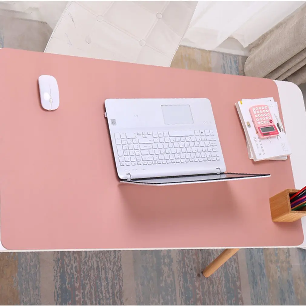 Draagbare водоотталкивающий Противоскользящий ПВХ Lederen игровой Bureau Tafel Muismat коврик met Band voor Studeerkamer School Kantoor