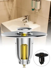 

Universal Pop-Up Sink Drain Strainer Filter Bass Bathroom Washbasin Bounce Sink Stopper Plug Hair Catcher for 24-38 mm Diameter