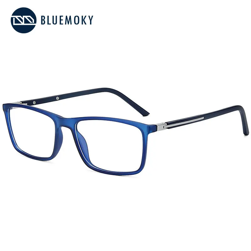 Мужские квадратные оправы для очков BLUEMOKY TR90 модные оптические очки близорукости