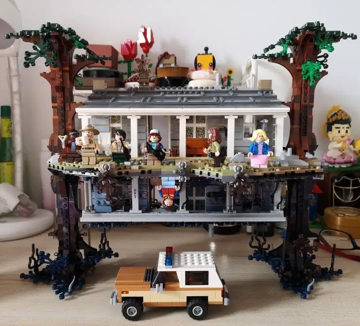 

New 2499pcs Stranger Things The Upside Down Fit Stranger Things legoinges 75810 Model Building Blocks Bricks Set Kid Toys Gift