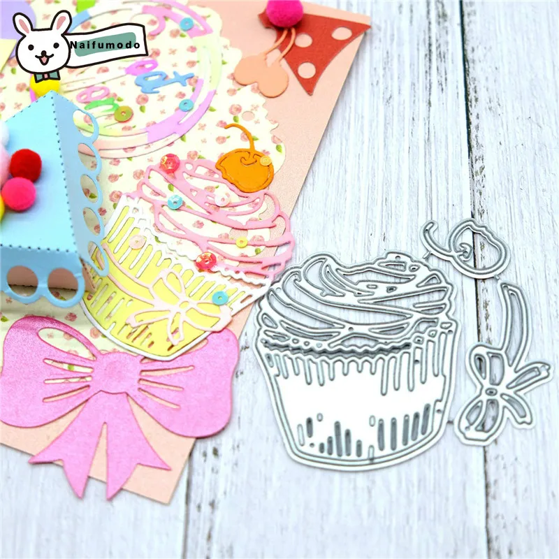 

Naifumodo Cutting Dies Metal Dies Cup Cake Die Scrapbooking Album Card Making Embossing Stencil Diecuts Decoration