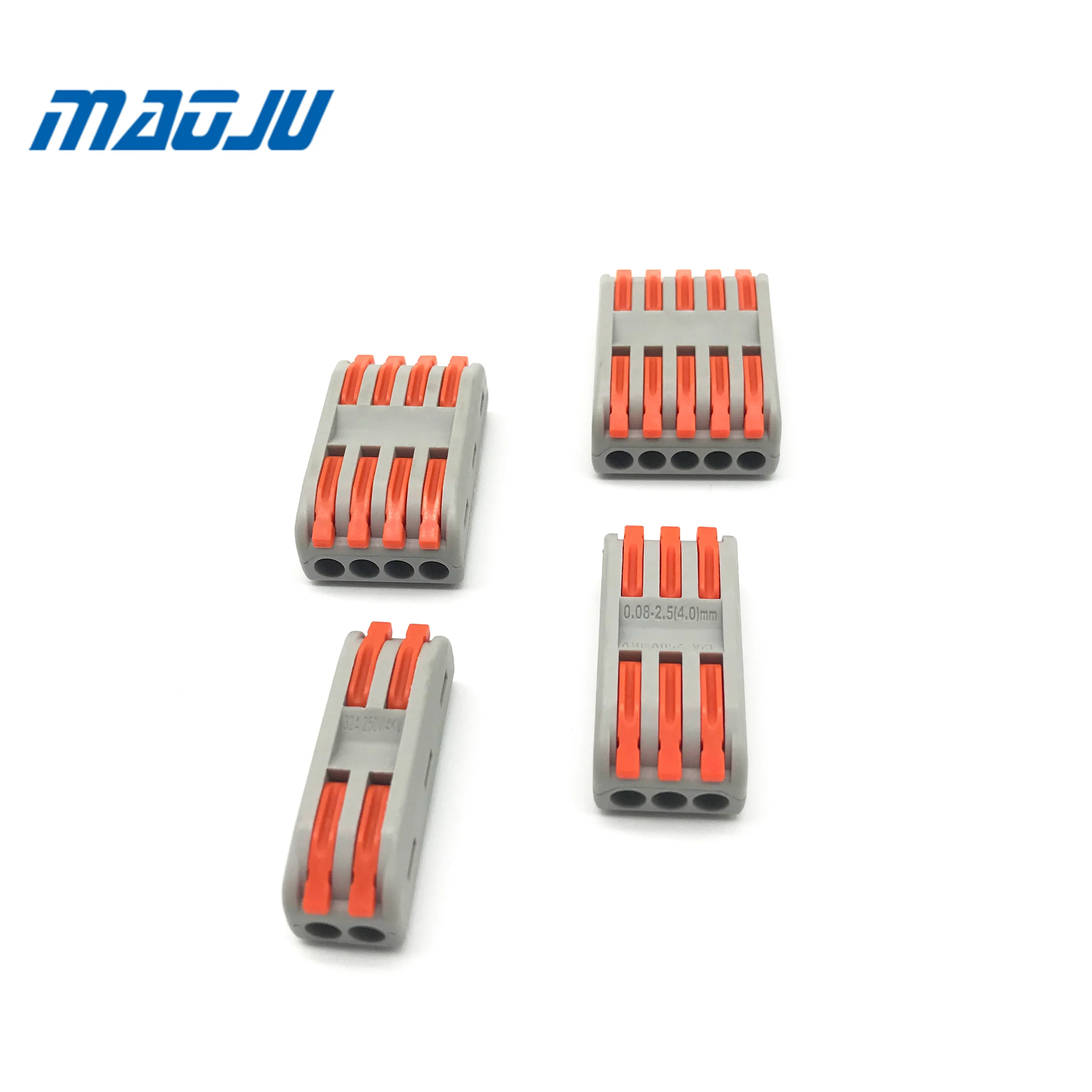 

5PCS Mini Wire Cable Connector Universal Compact Conductor Spring Splicing Connector Push-in PCT222 Terminal Block SPL-2/3