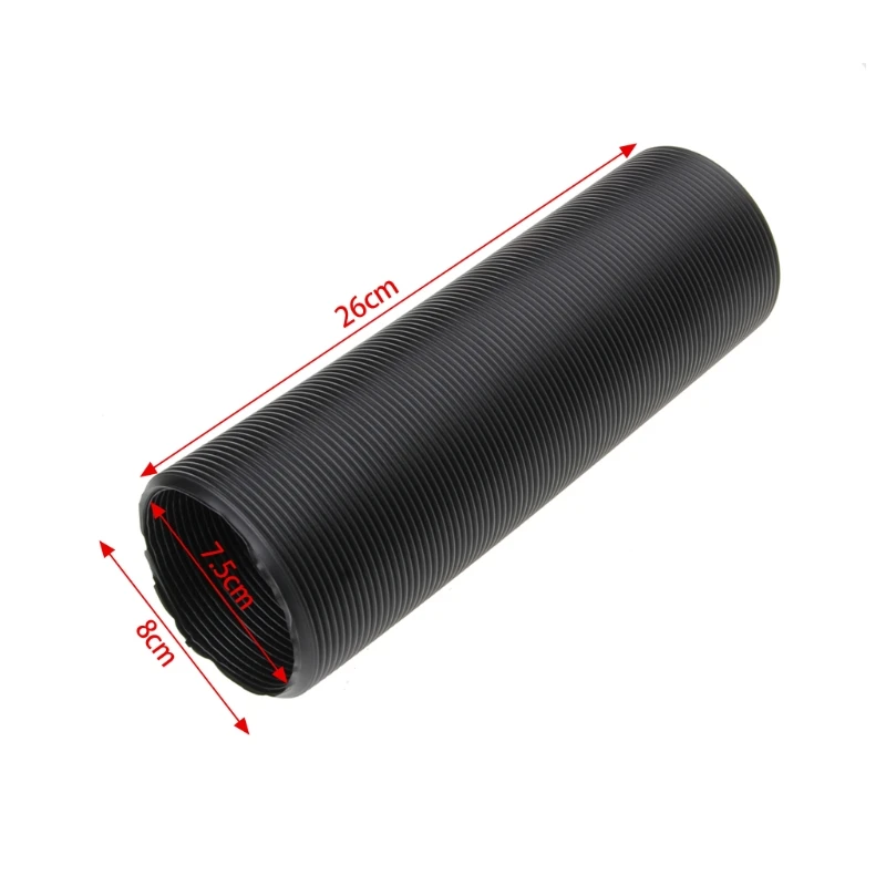 

1m 80mm Black Car Air Intake Hose Ducting Feed Pipe Hose Flexible For Air Filter 4XFB